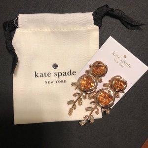 NWT Kate Spade Garden Garland Rose Earring